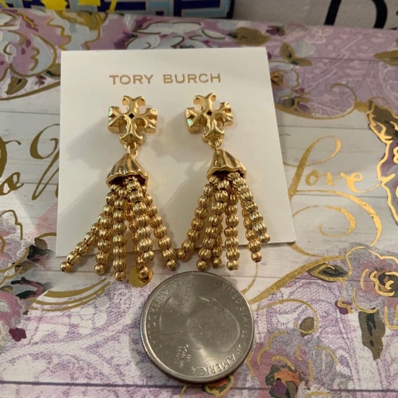 Tory burch smaller tassel earrings - Picture 4 of 7